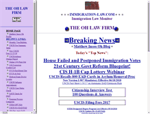 Tablet Screenshot of immigration-law.com